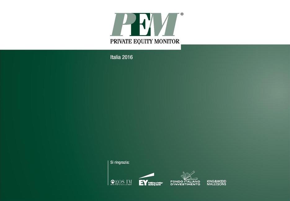 Rapporto Private Equity Monitor 2016