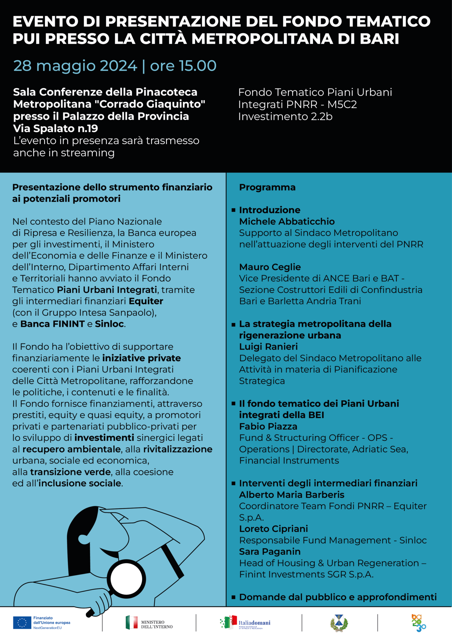 28.05.24_Città Metropolitana di Bari_Locandina